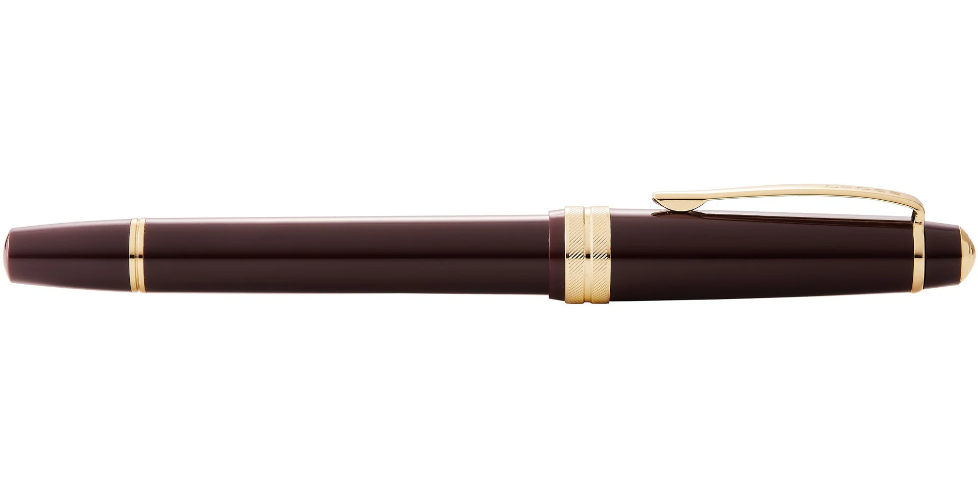 Bailey Light™ Polished Burgundy Resin and Gold Tone Fine Nib Fountain Pen - Image 6