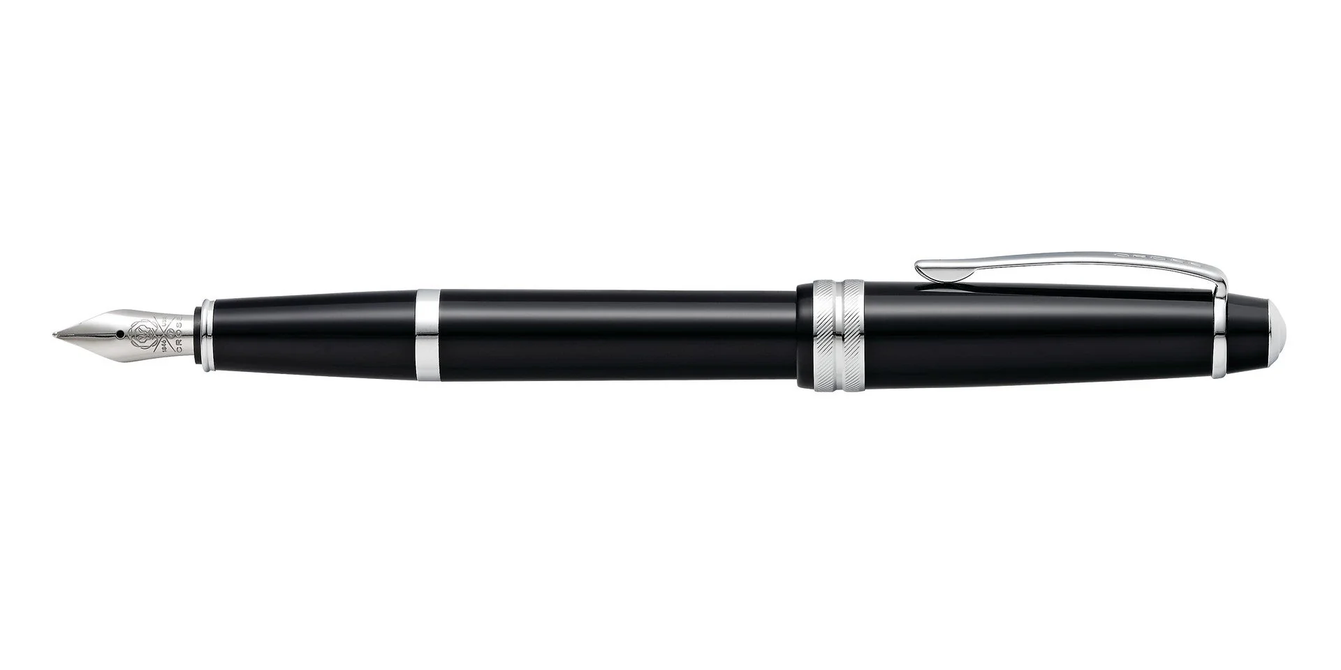 Bailey Light™ Polished Black Resin Medium Nib Fountain Pen - Image 4
