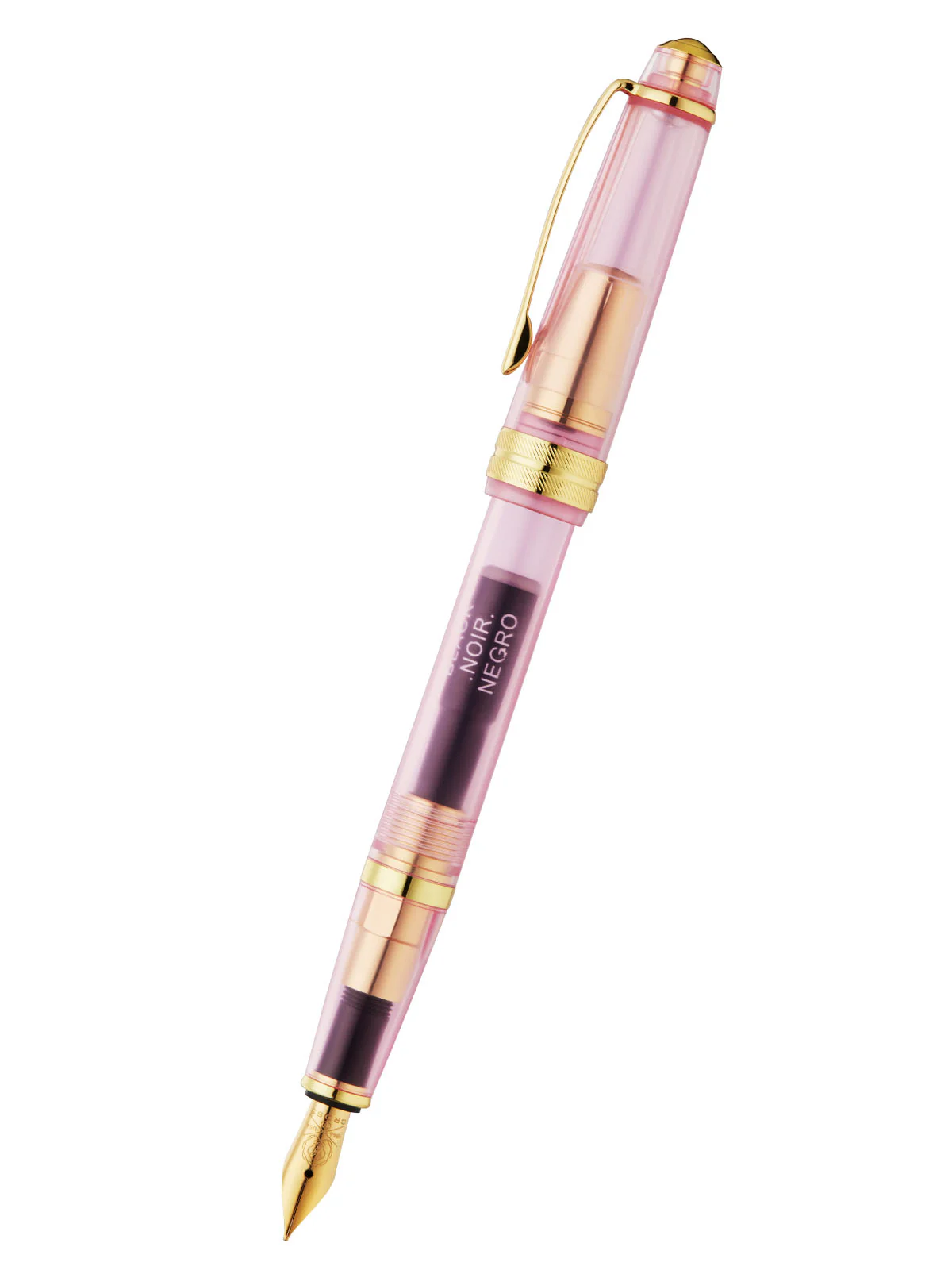 Bailey Light™ Translucent Pink Sapphire Resin Extra-Fine Nib Fountain Pen - Image 2