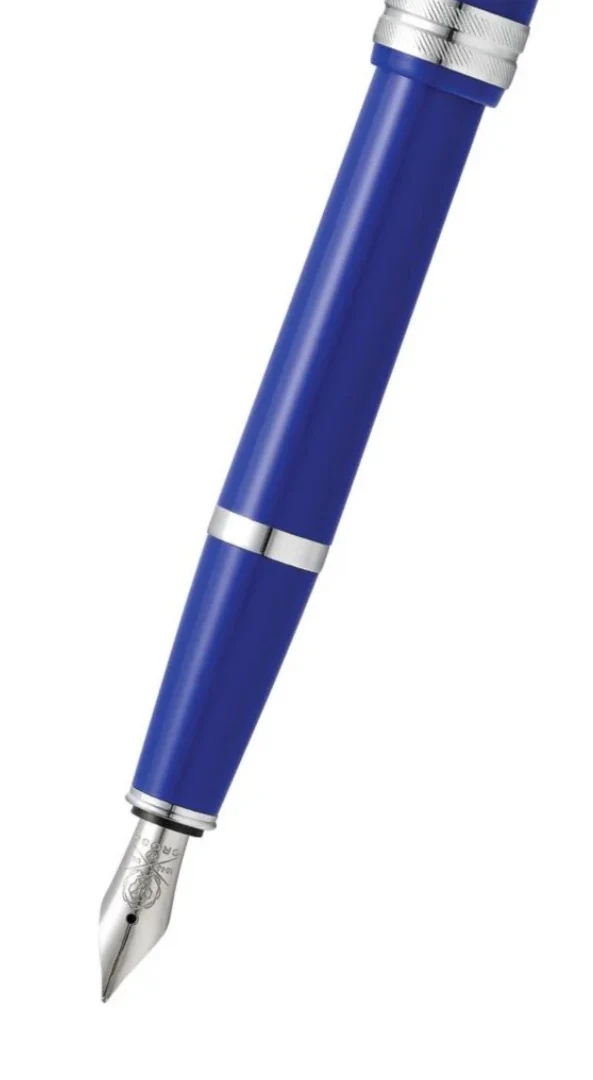 Bailey Light™ Polished Blue Resin Extra-Fine Nib Fountain Pen - Image 2