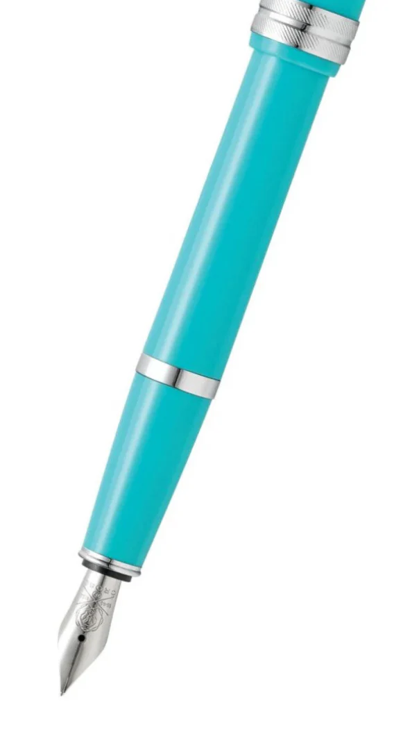 Bailey Light™ Polished Teal Resin Extra Fine Nib Fountain Pen - Image 2
