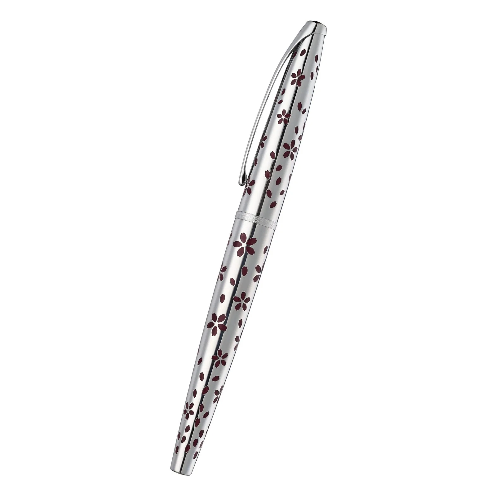 ATX® Cherry Blossom Polished Chrome with Polished Chrome Appointments Rollerball Pen - Image 4
