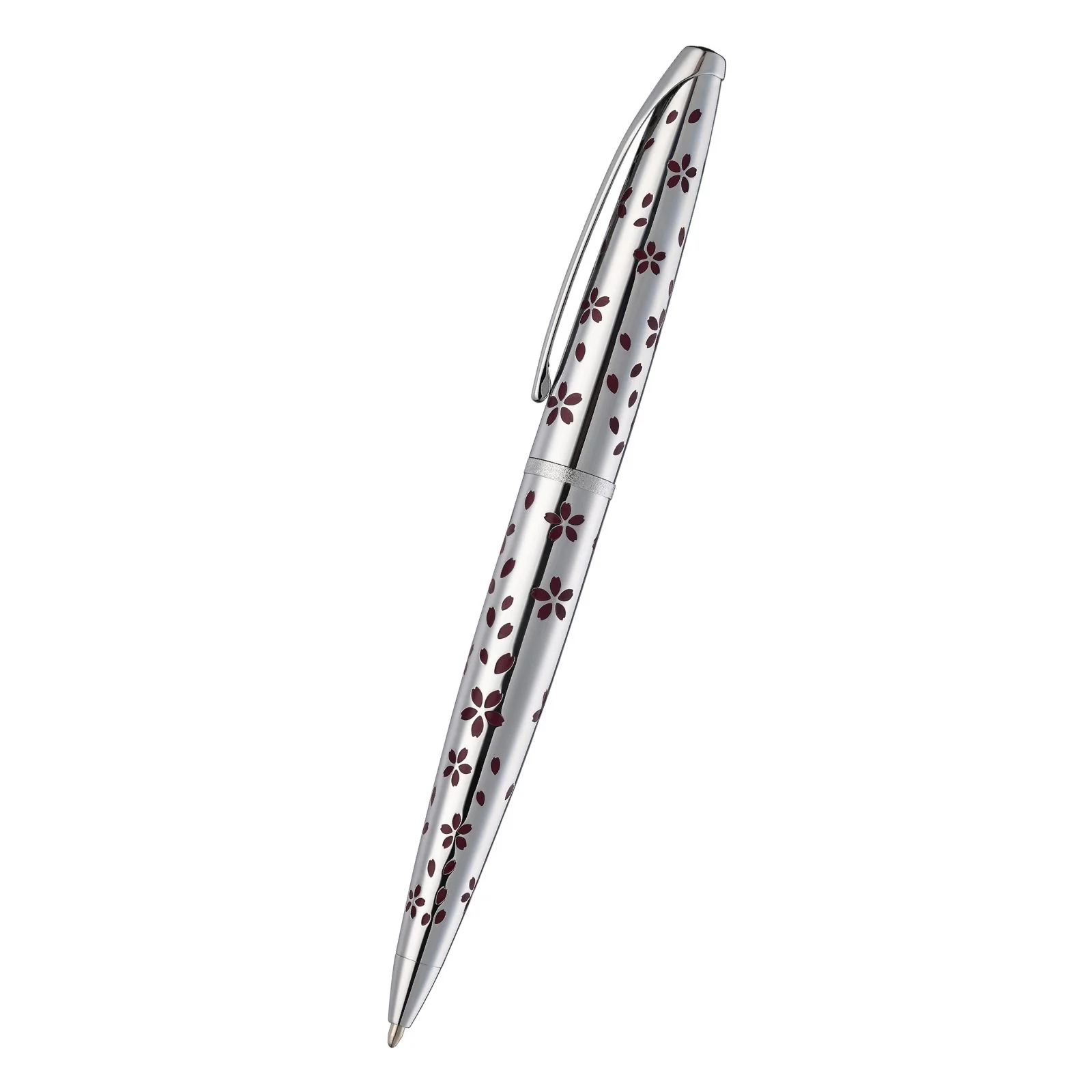 ATX® Cherry Blossom Polished Chrome with Polished Chrome Appointments Ballpoint Pen - Image 2