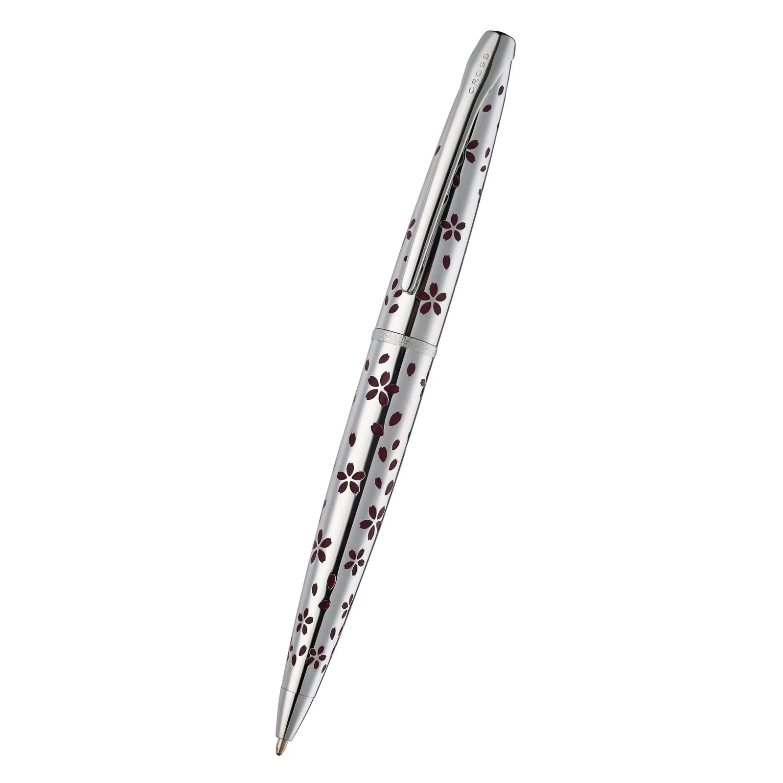 ATX® Cherry Blossom Polished Chrome with Polished Chrome Appointments Ballpoint Pen - Image 4