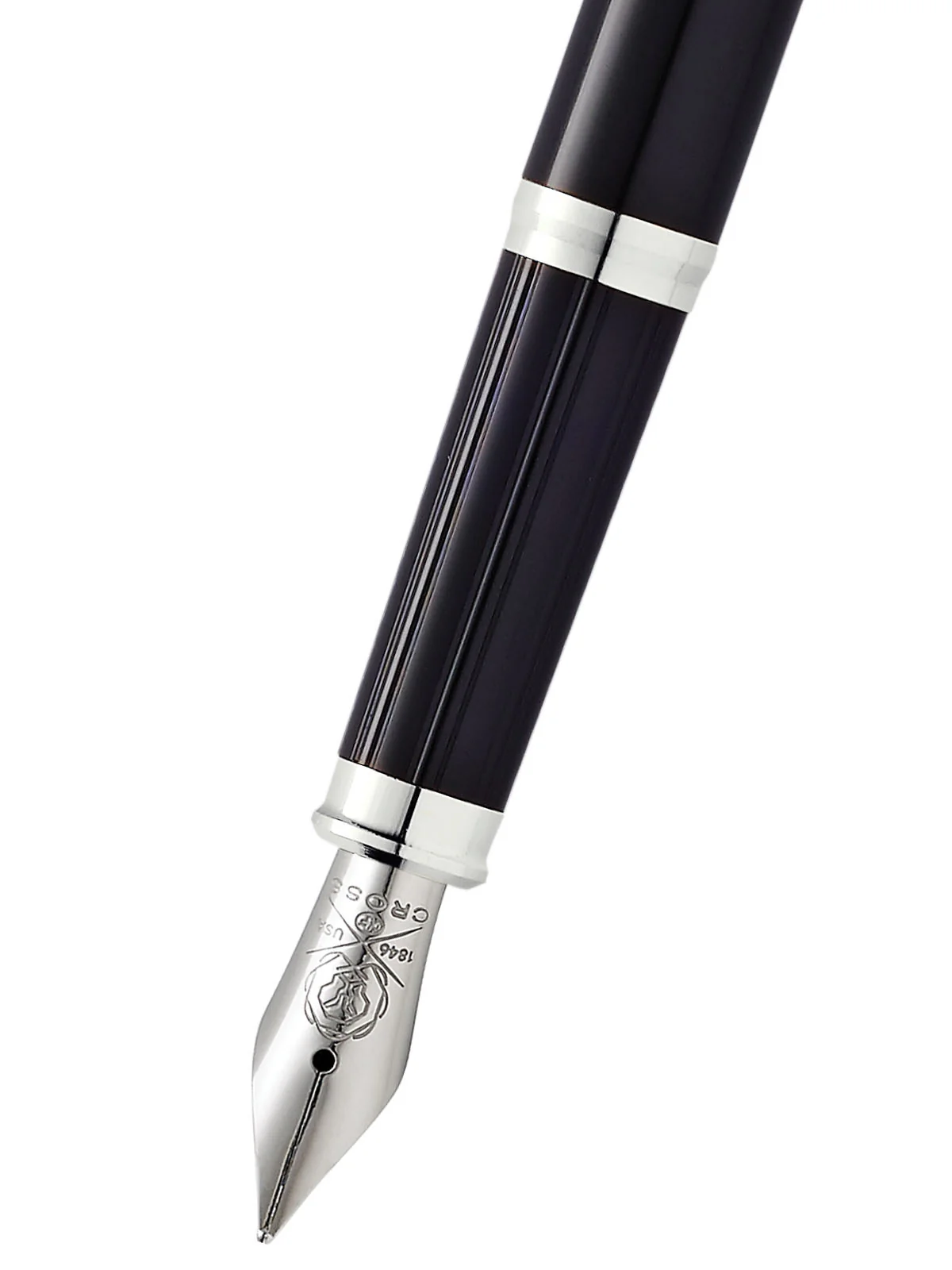 Century® II Black Lacquer Fine Nib Fountain Pen - Image 2