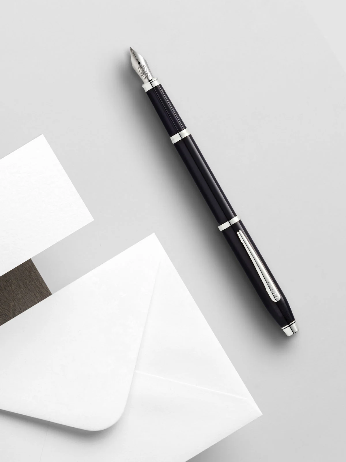 Century® II Black Lacquer Fine Nib Fountain Pen - Image 4