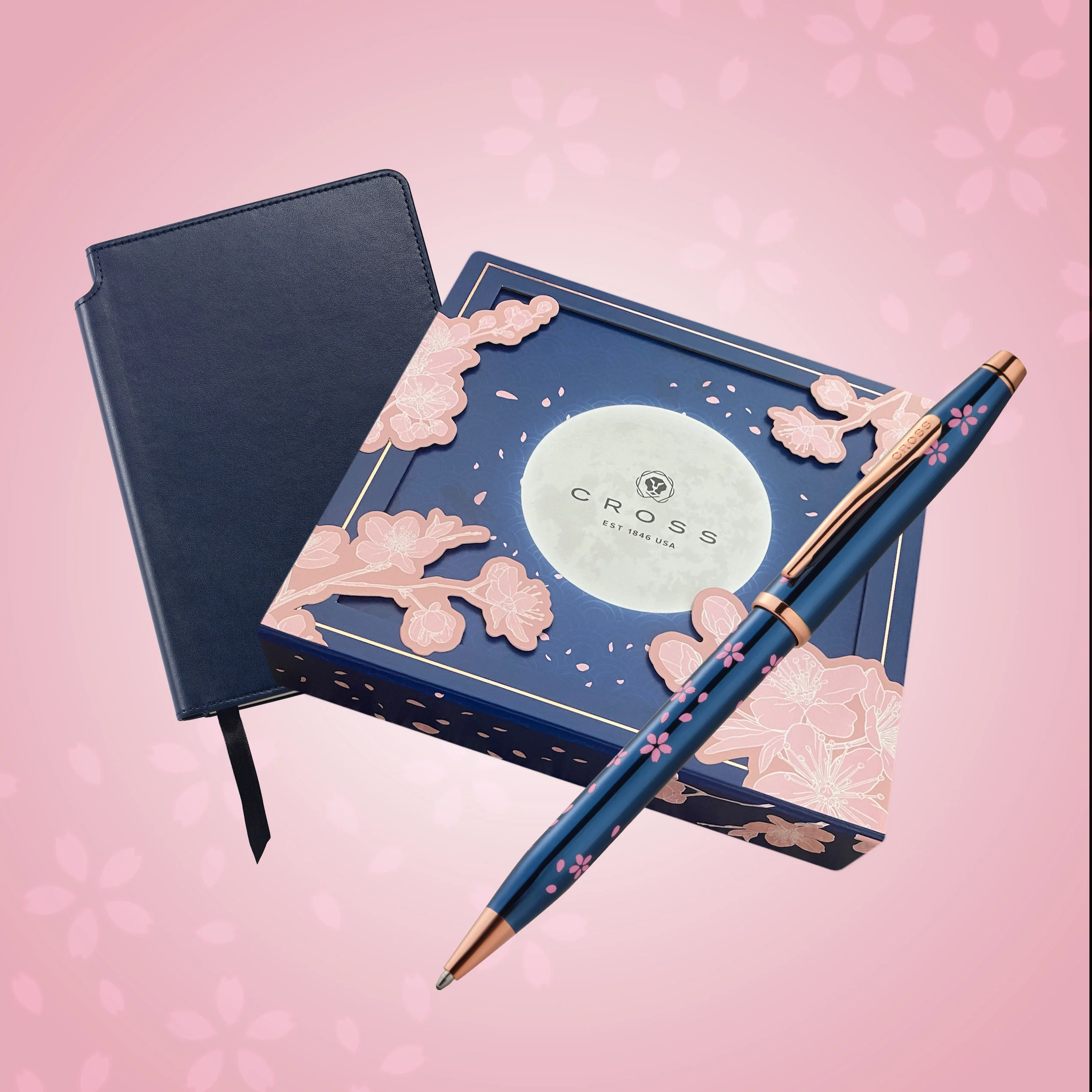 Century® II Cherry Blossom Translucent Blue Lacquer Gift Box - Image 7