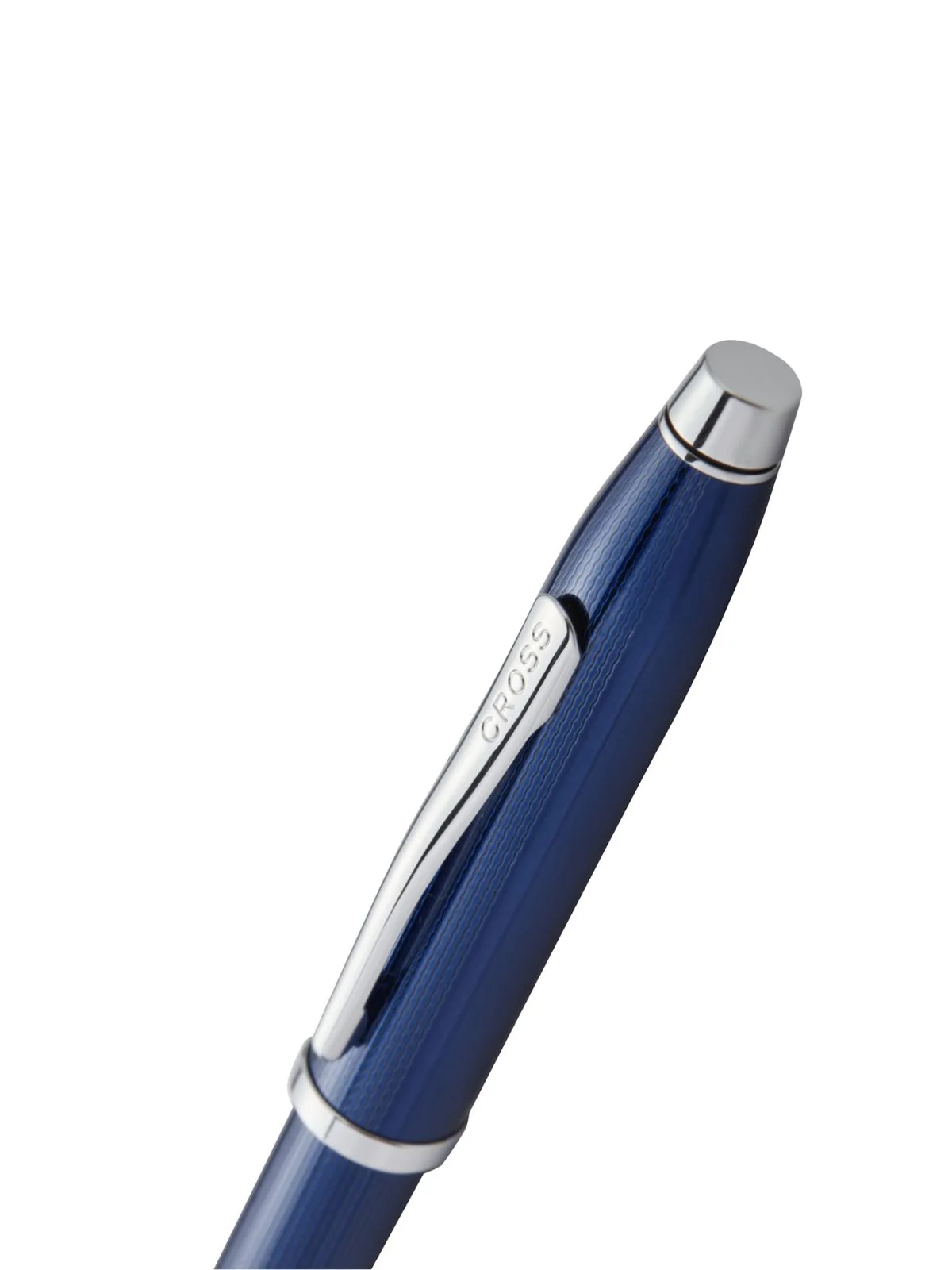 Century® II Polished Translucent Cobalt Blue Engraved Diamond Pattern Selectip Rollerball Pen - Image 2