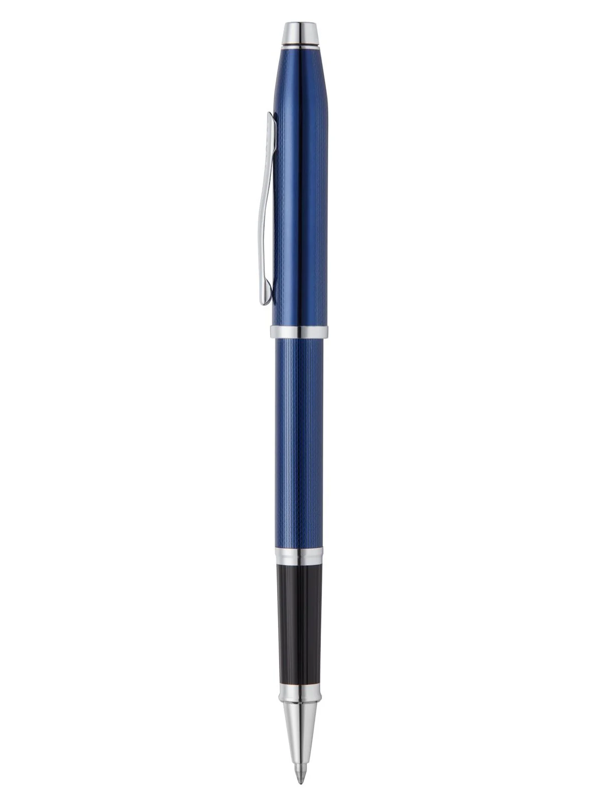 Century® II Polished Translucent Cobalt Blue Engraved Diamond Pattern Selectip Rollerball Pen - Image 3