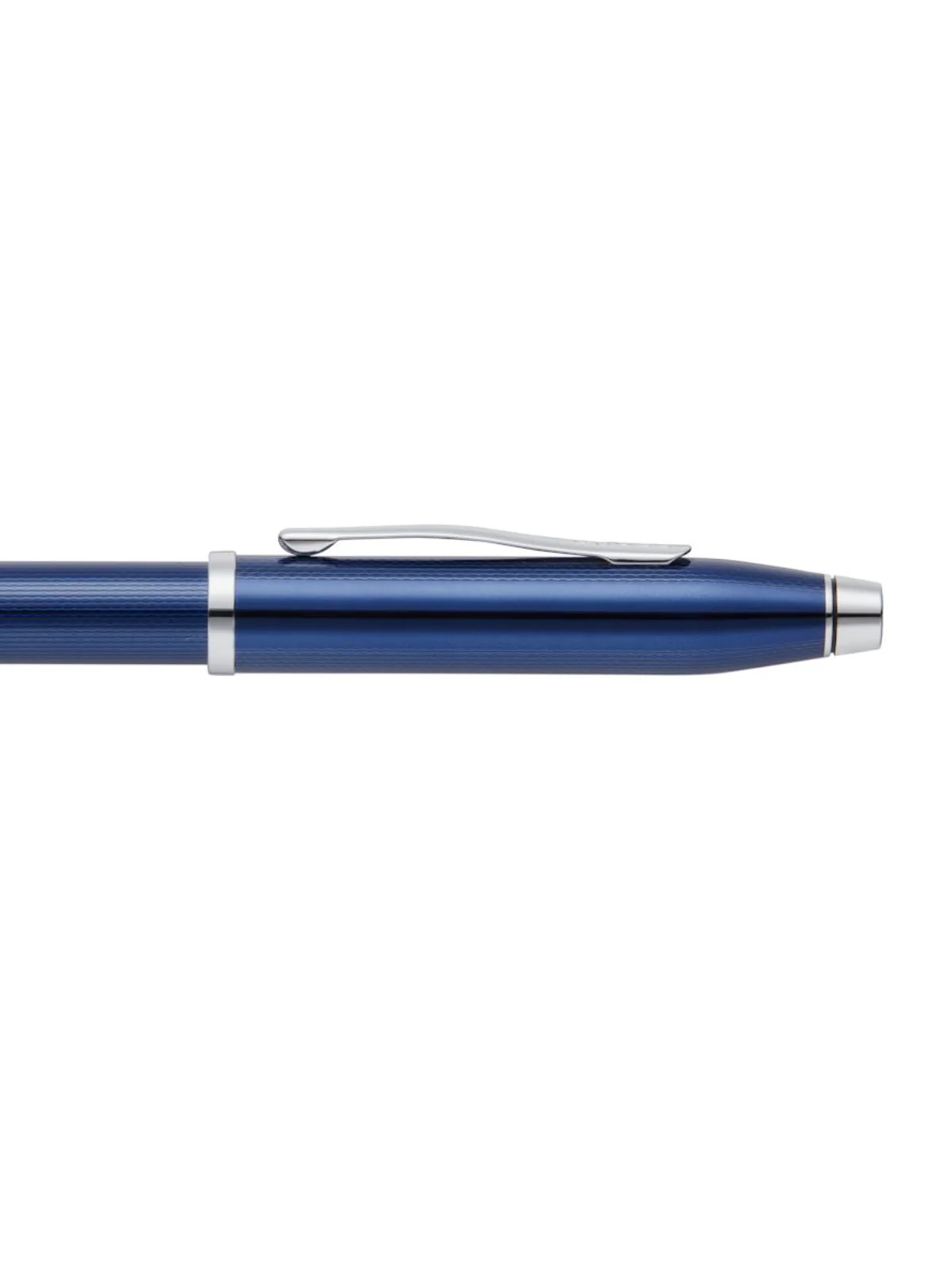 Century® II Polished Translucent Cobalt Blue Engraved Diamond Pattern Selectip Rollerball Pen - Image 4