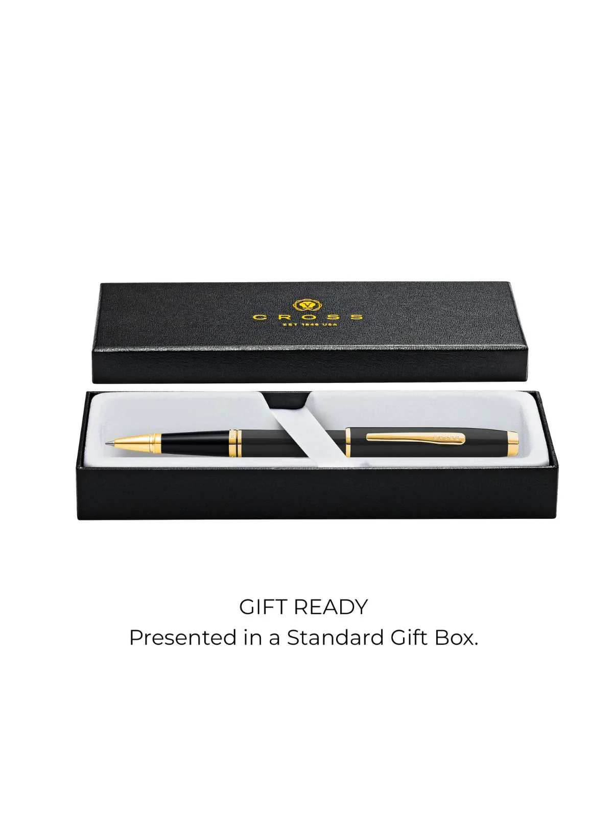 Coventry Black Lacquer with Gold Appointments Rollerball Pen - Image 5