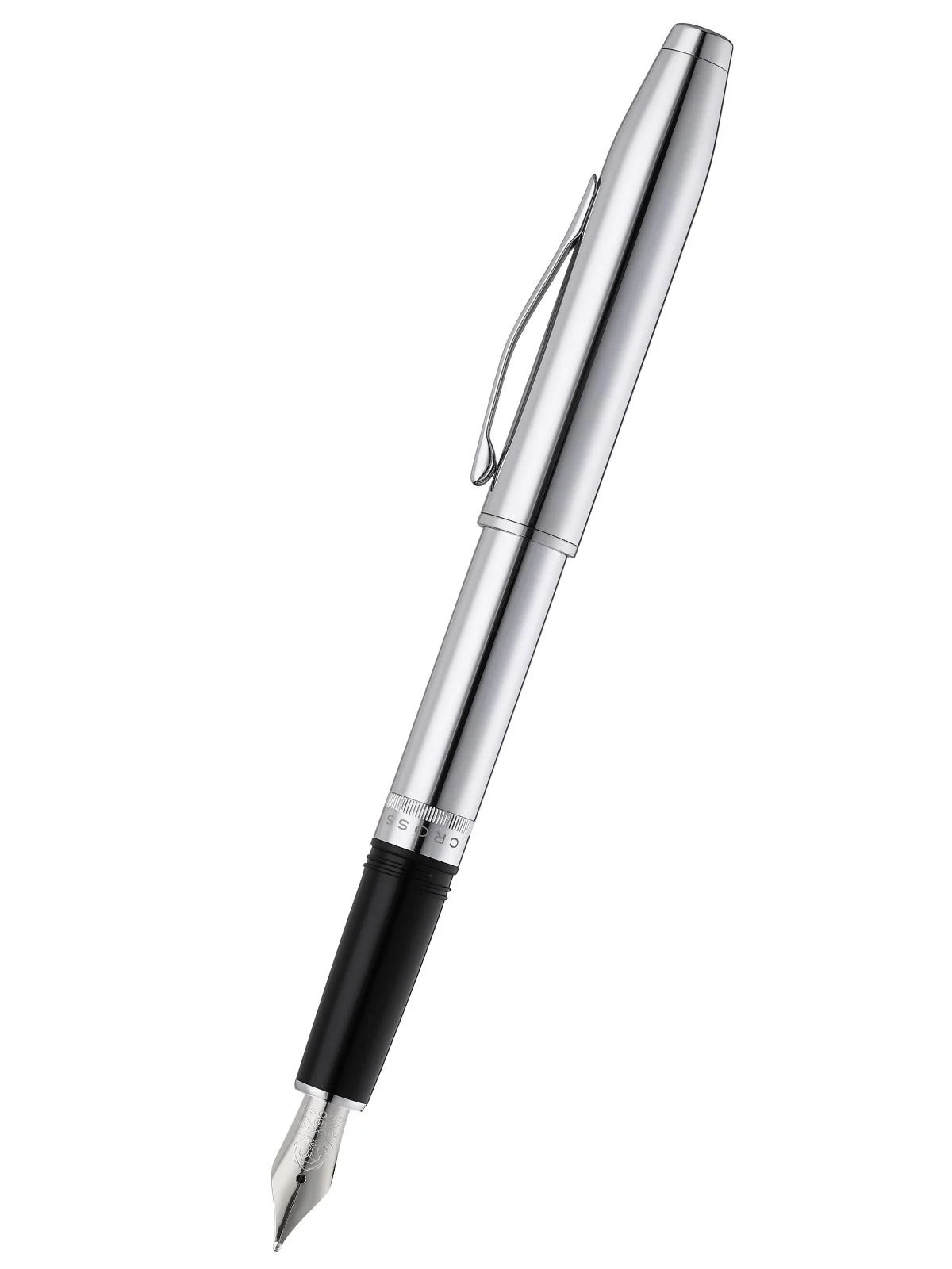 Foundry Polished Chrome with Polished Chrome Appointments and Stainless Steel Medium Nib Fountain Pen - Image 2