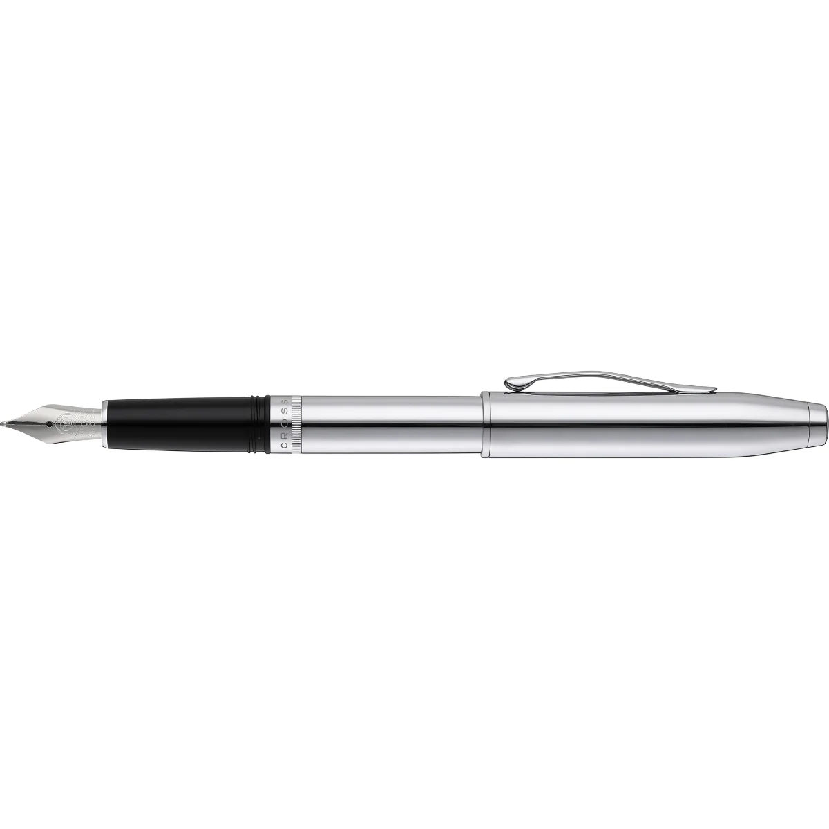 Foundry Polished Chrome with Polished Chrome Appointments and Stainless Steel Medium Nib Fountain Pen - Image 3