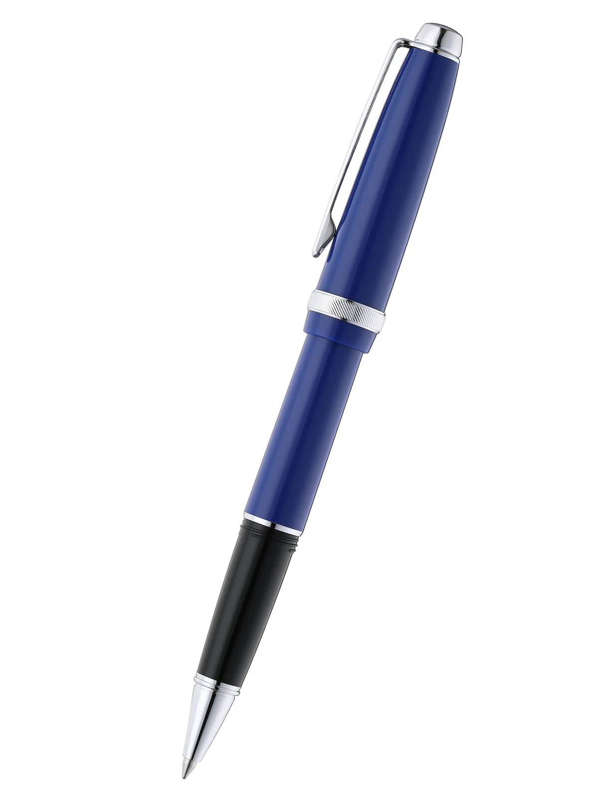 Lume Deep Sea Blue with Polished Chrome Appointments Ballpoint Pen - Image 3