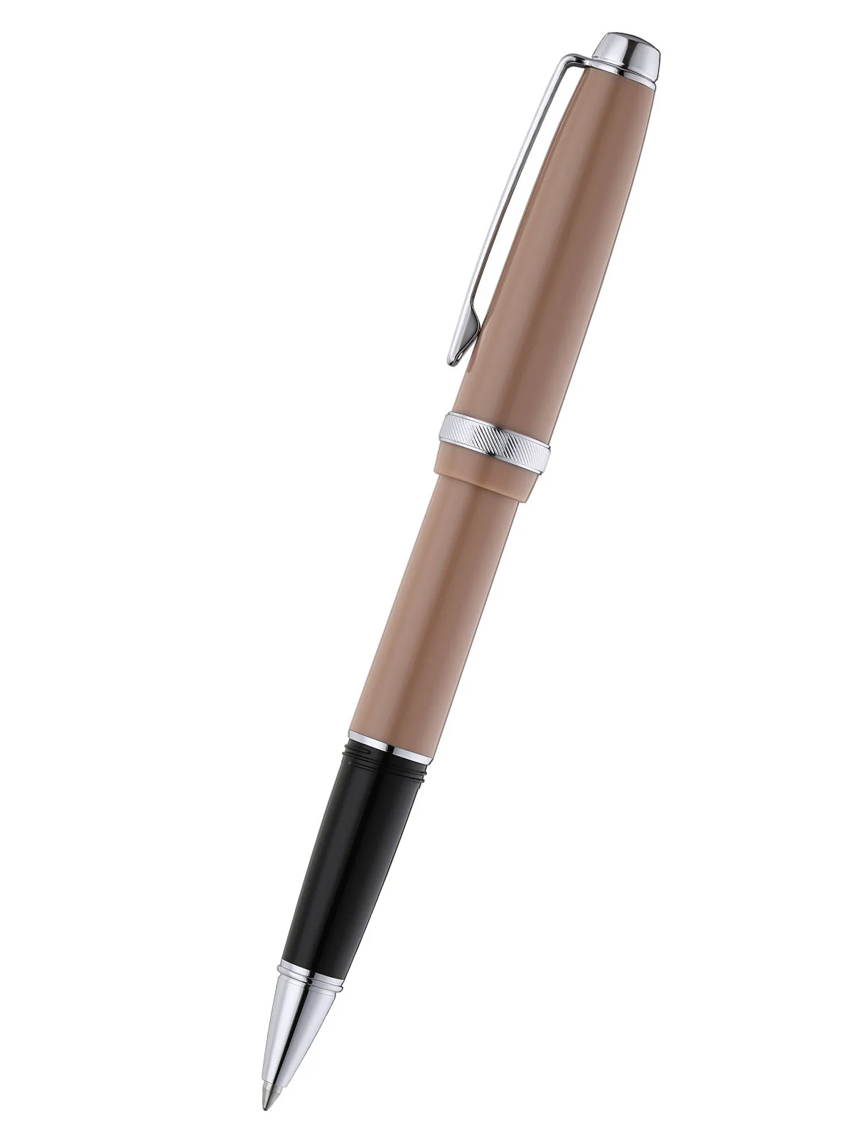 Lume Mocha with Polished Chrome Appointments Rollerball Pen - Image 3