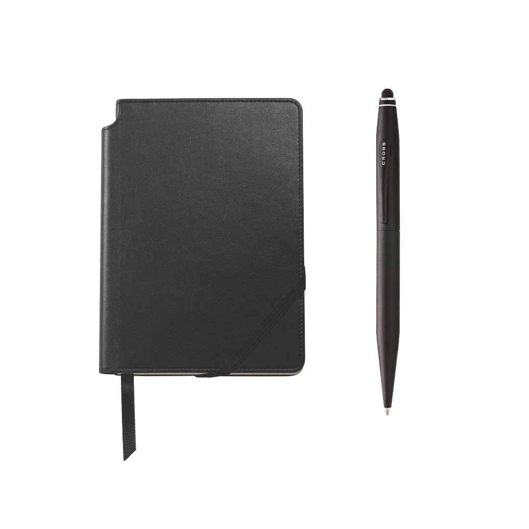 Tech2 Satin Black Ballpoint and Journal Gift Set - Image 2