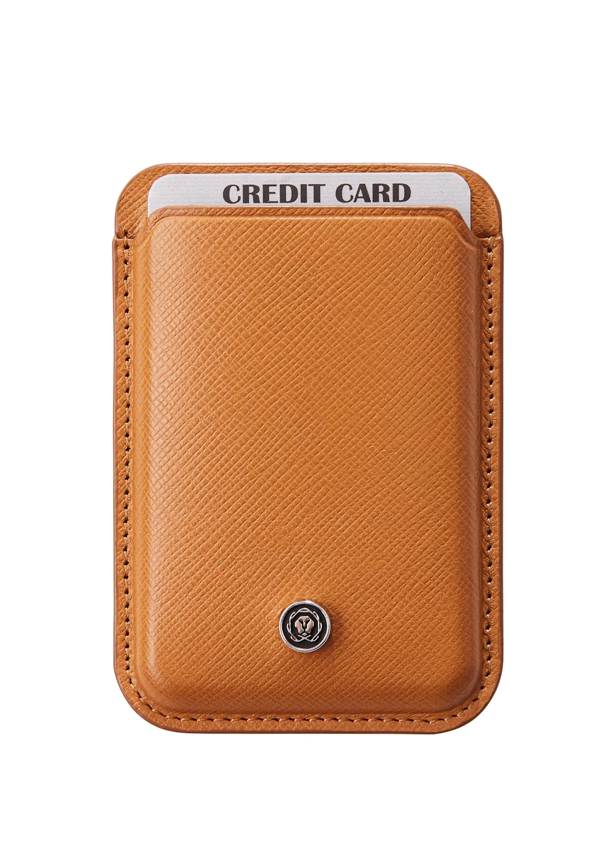 Tech2 Satin Metallic Macchiato Pen with Mocha Leather Magnetic Card Holder Gift Set - Image 3